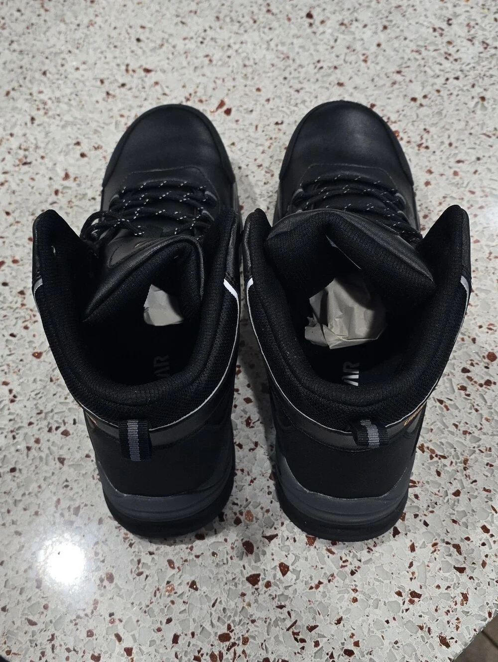 Men's URDAR Steele Toe Black High-Top Athletic Boots
